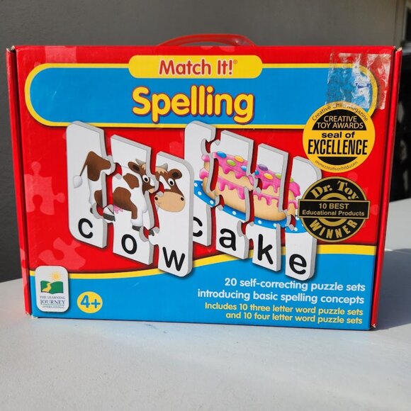 The Learning Journey Match It Spelling 20 Piece Self-Correcting Spelling Puzzle - Picture 1 of 10